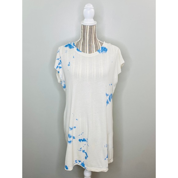 Raquel Allegra Tie Dye Tee Shirt Dress Women 0 Small Casual Luxe Festival Boho - Picture 1 of 7